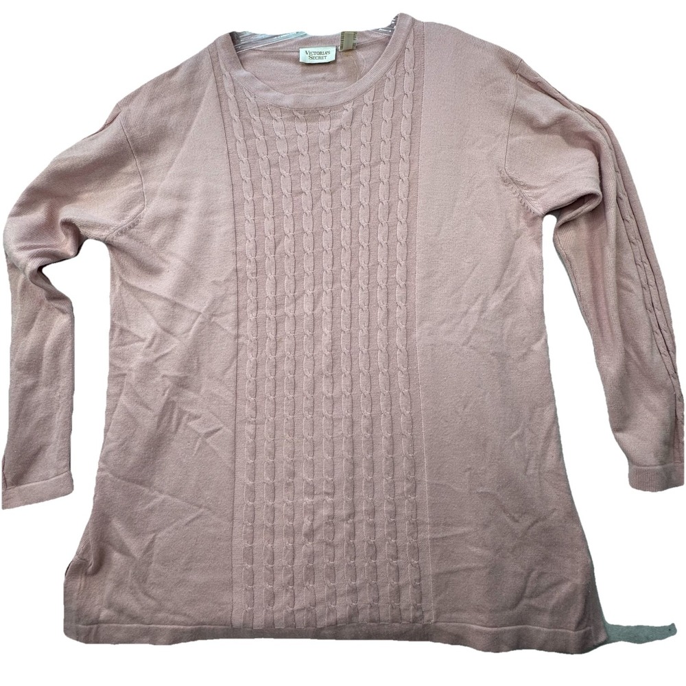 Vintage Gold Label Victoria's Secret Tunic Sweater Women's Large Pink Soft
